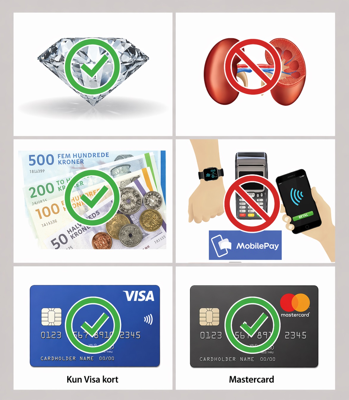 Sticchi's payment methods